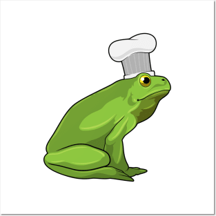 Frog as Cook with Chef hat Posters and Art